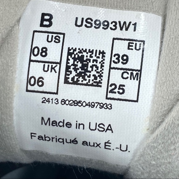 Custom New Balance 993 Made in USA Grey women’s 8 - Picture 9 of 10